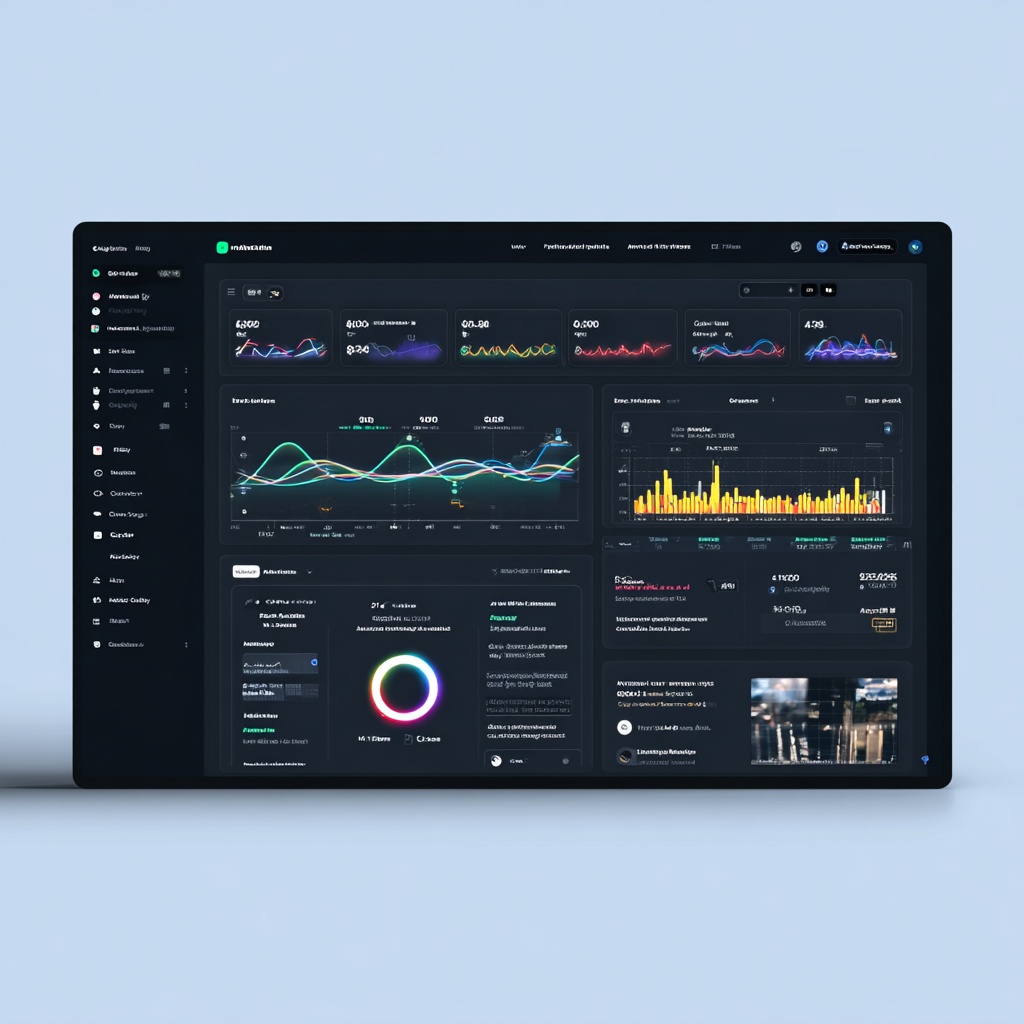 AI platform dashboard visual